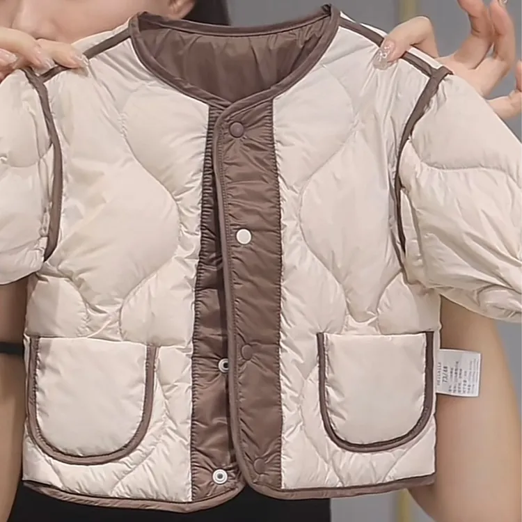 【双面穿三防羽绒服 小乐妈咪】婴儿童羽绒服男女宝宝连帽外套i2