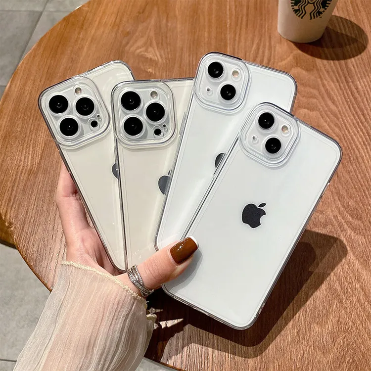 适用于苹果16PRO全包防摔iPhoneXS美眼直边精孔TPU套