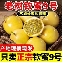 广西钦蜜9号黄金百香果新鲜水果当季整箱百香果特大原果浆甜3斤