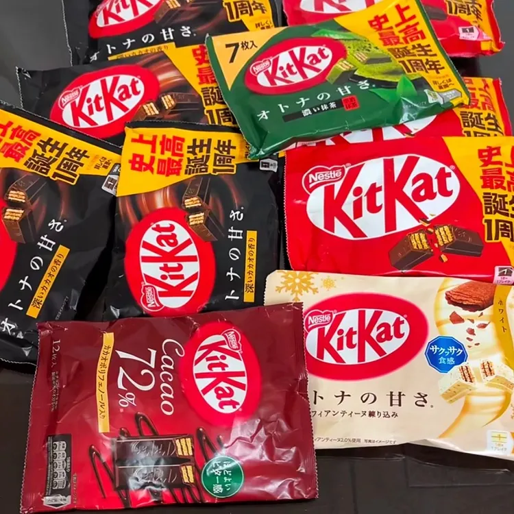 日本雀巢奇巧威化巧克力夹心饼干KitKat特浓抹茶草莓巧克力零食