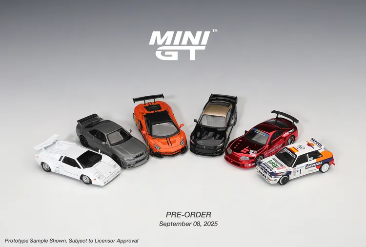 Minigt集合链接尼桑GTR兰博基尼 合金汽车模型（250901）