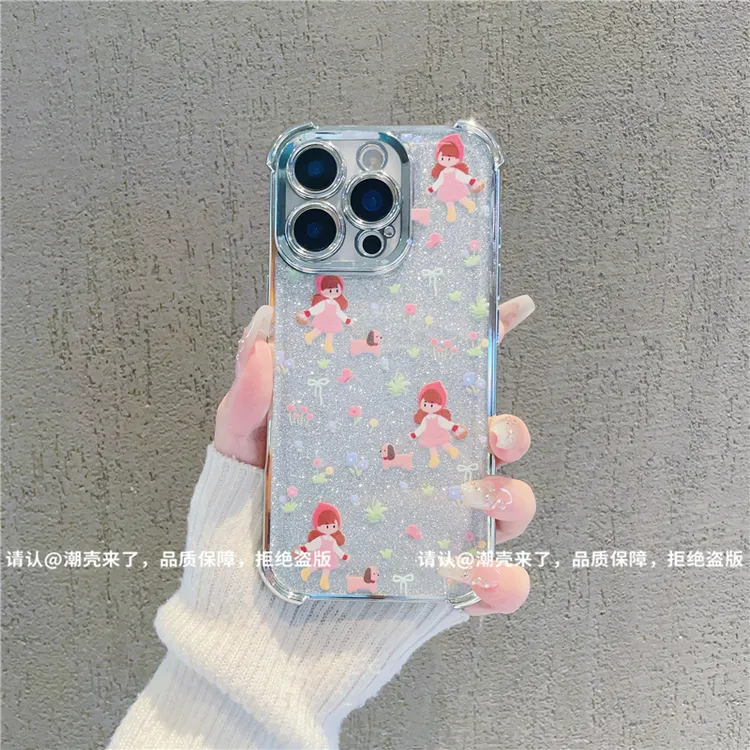 6D四角防摔壳适用苹果17/iPhone/华为荣耀/OPPO/VIVO小米手机壳潮