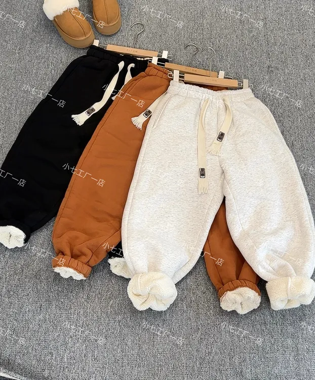 3662——3色加绒加厚休闲卫裤