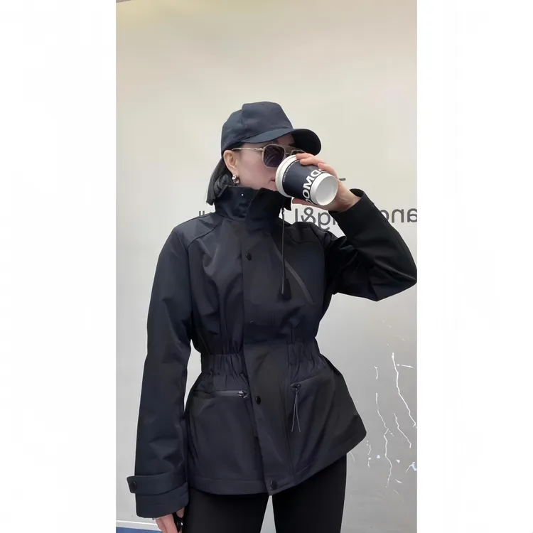 抖音商城爆款好物~欧货长袖洋气风衣休闲百搭外套春秋收腰冲锋衣