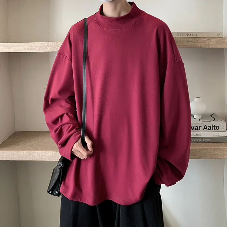 宽松休闲M8XL长袖T恤2025春季特大码半高打底衫德绒内TX3101特