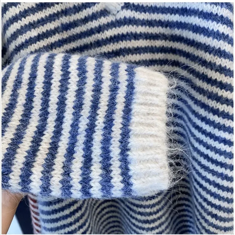 白色女款外套打底衫爆款洋气韩系半开套头秋冬慵懒风衫女秋季毛衣