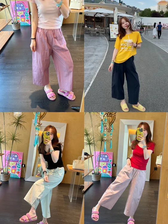 【BORAKOO】多色工装休闲九分裤