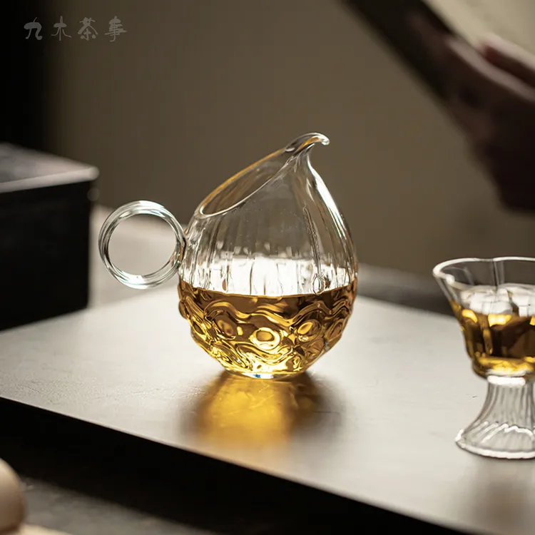 九木丨凝珠玻璃公道杯家用高档高硼硅耐热玻璃分茶器防烫公杯茶海