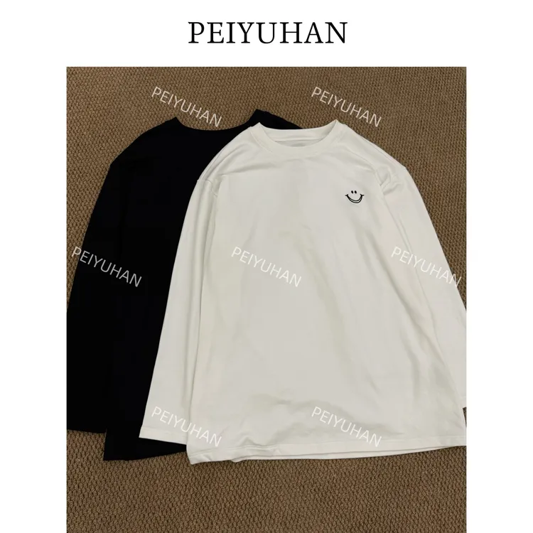 PEIERNA佩佩PC 【细绒笑脸T】T恤 T22628 6116197休闲百搭圆领