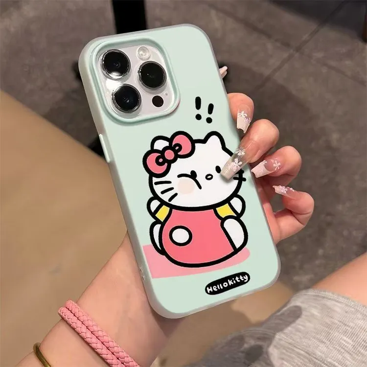 胖胖凯蒂适用苹果16promax手机壳iphone17pro高级感少女15plus女