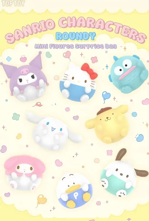 TOPTOY三丽鸥家族圆滚滚系列萌粒
