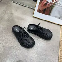 秋休闲款法式拖鞋女新款配裙子包头拖鞋101-197