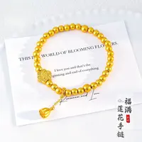 【矿金手工制作】古法福满莲花手链新中式国风时尚百搭传承莲蓬