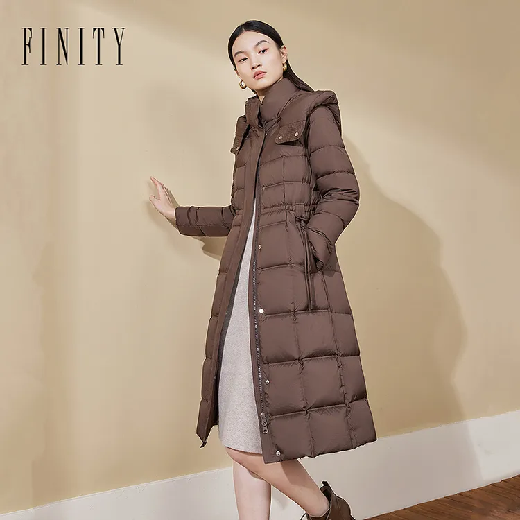 【粉丝专享】FINITY 新品羽绒服时尚休闲中长款加厚保暖 F21X9D24Y4