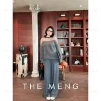  THE MENG【如意羊毛裤】绵羊毛垂顺绒感阔腿休闲裤#M253P1264