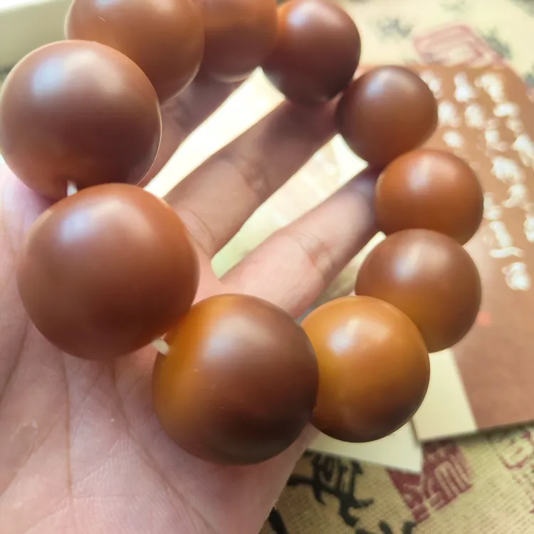 原果老料大尺寸干磨天然款式卡25风化苹果珠珠