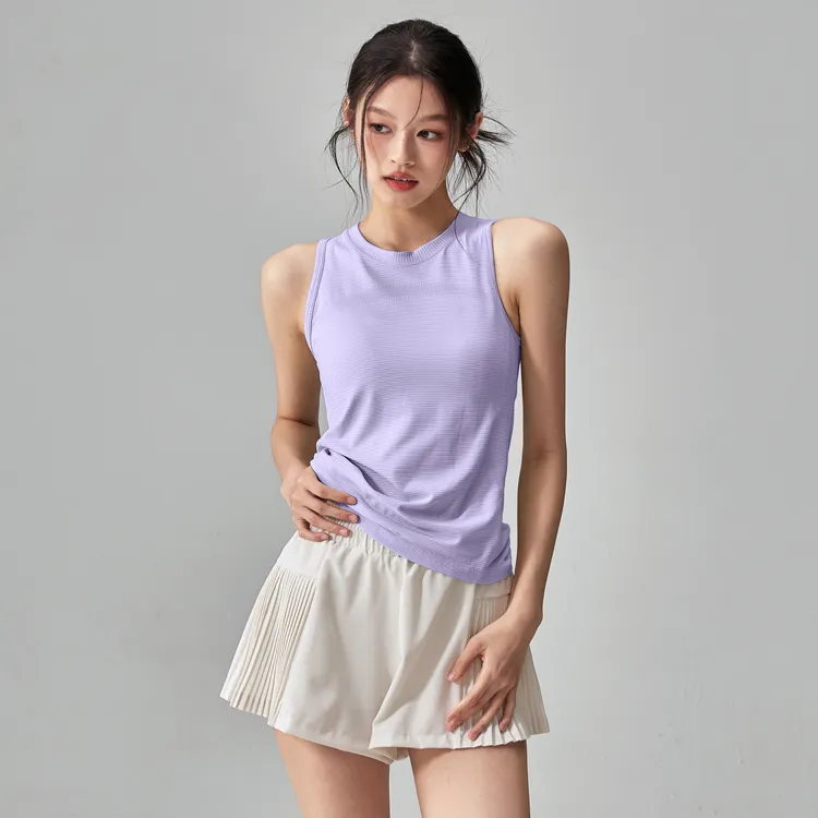 XVRV新款运动背心女无袖瑜伽服健身上衣跑步训练速干外穿透气夏
