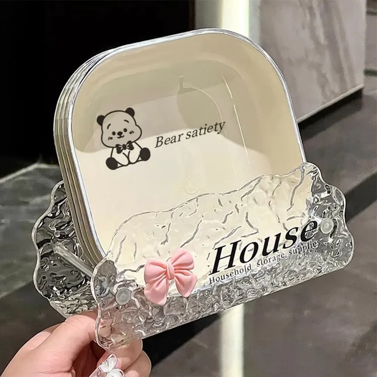 吐骨碟家用食品级餐桌垃圾渣盘小盘子轻奢吐骨头盘碟收纳水果碟子