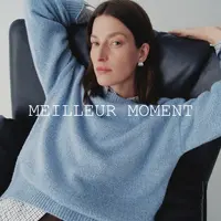 【全】MM麦檬花纱混色天空蓝/朦胧质感羊毛针织衫26春5HC931241