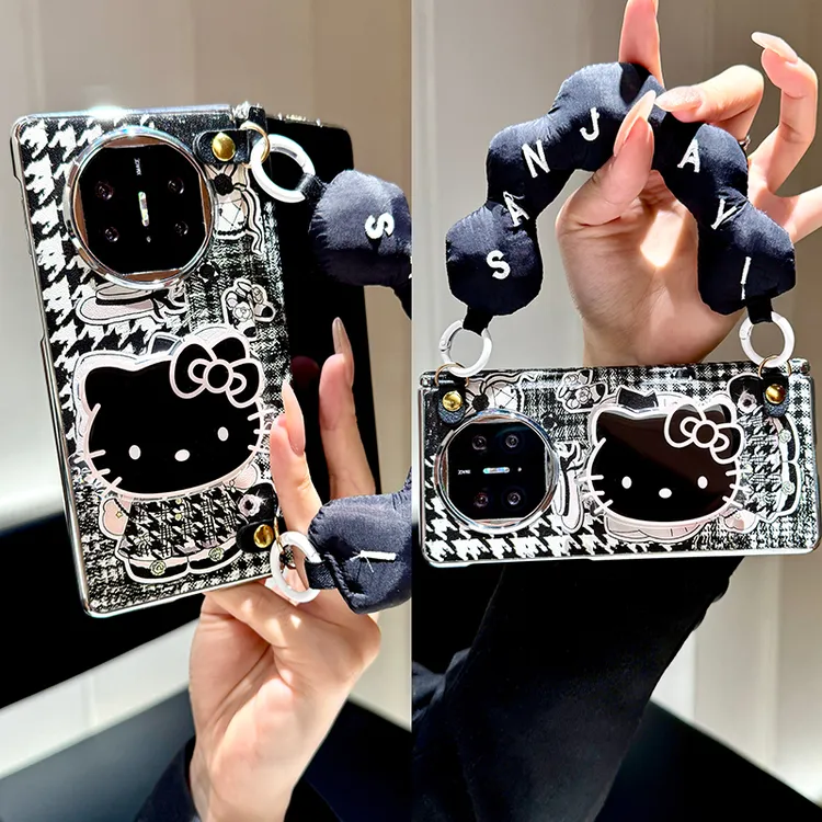 卡通支架适用华为matex5手机壳新款mateX7折叠屏中轴x6典藏版x3女