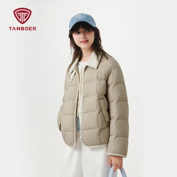 【西卡专属】坦博尔新款饼干轻薄短款外套女款羽绒服TB5330226Z