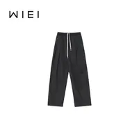 《WI EI》马拉拉 100棉*洋气时髦 挺阔感 系带 直筒休闲长裤 5V019