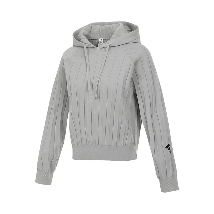 adidas阿迪达斯女子FUSTL W P HDY针织连帽双旦礼卫衣JM4253