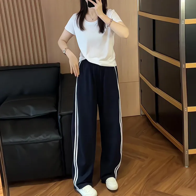 夏季一整套女装2025年新款韩版减龄短袖上衣休闲裤两件套顺B034-