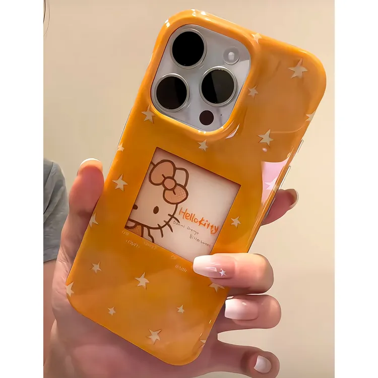 雅天立黄底躲猫猫适用苹果17/13/14手机壳华为vivo小米15oppo可爱