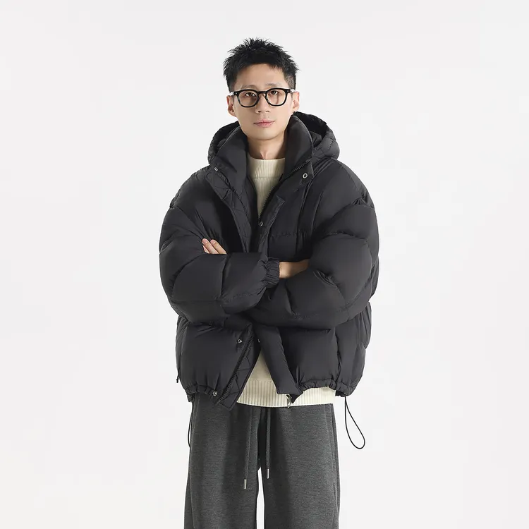 GCCDUPE77『拥抱37º』零感云朵泡芙90白鸭绒可拆卸连帽面包羽绒服