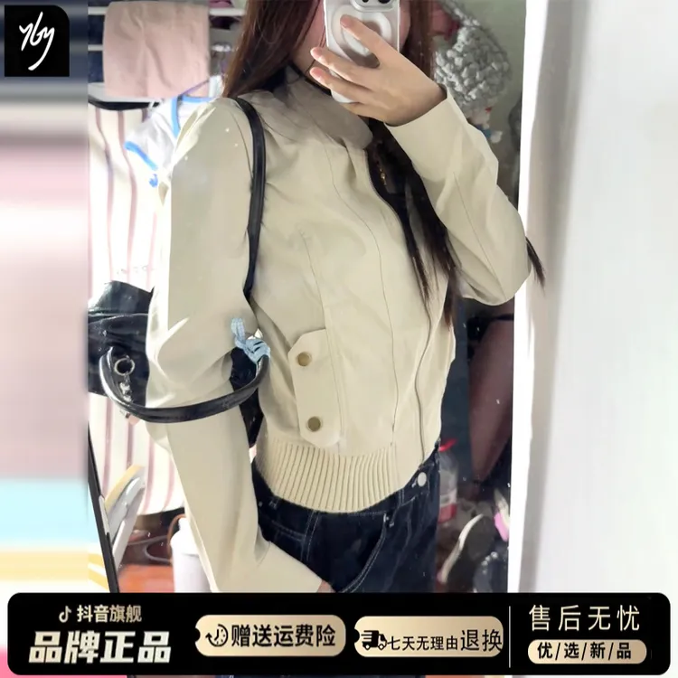 美式复古短款机车夹克外套女2025春秋季新款韩系休闲百搭酷飒上衣