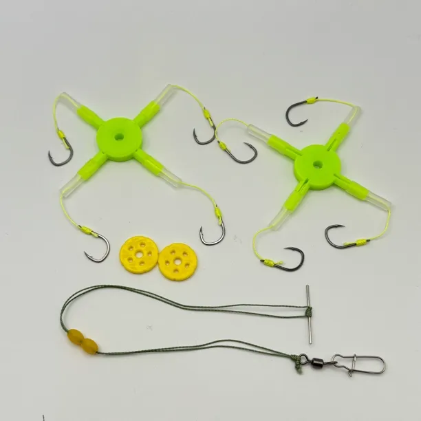 抛竿鲢鳙钩爆炸鱼钩钓鱼免调漂新款升级双钩成品反底钓组专攻大物