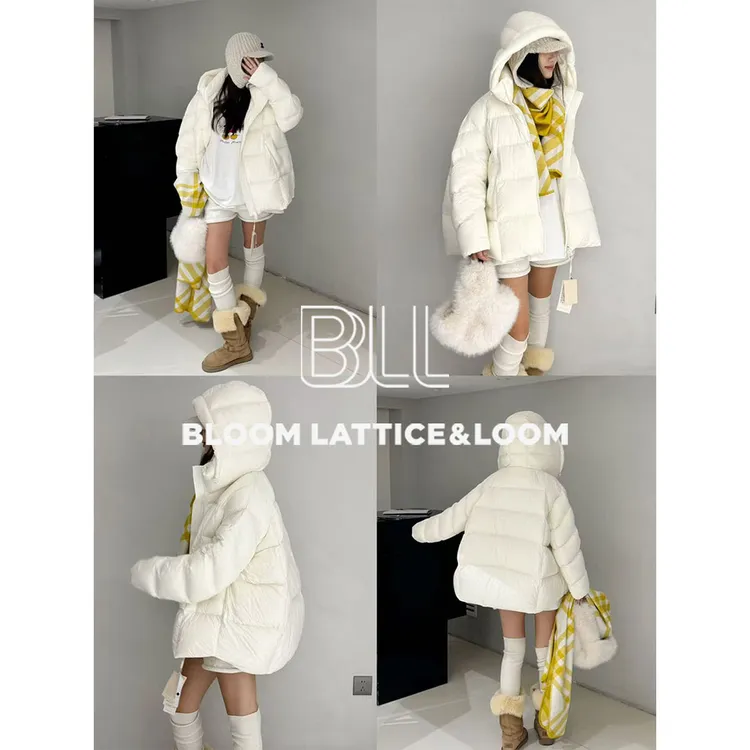 PCNY「奶油威化」不理理冬季新款小众女装时尚休闲鹅绒服