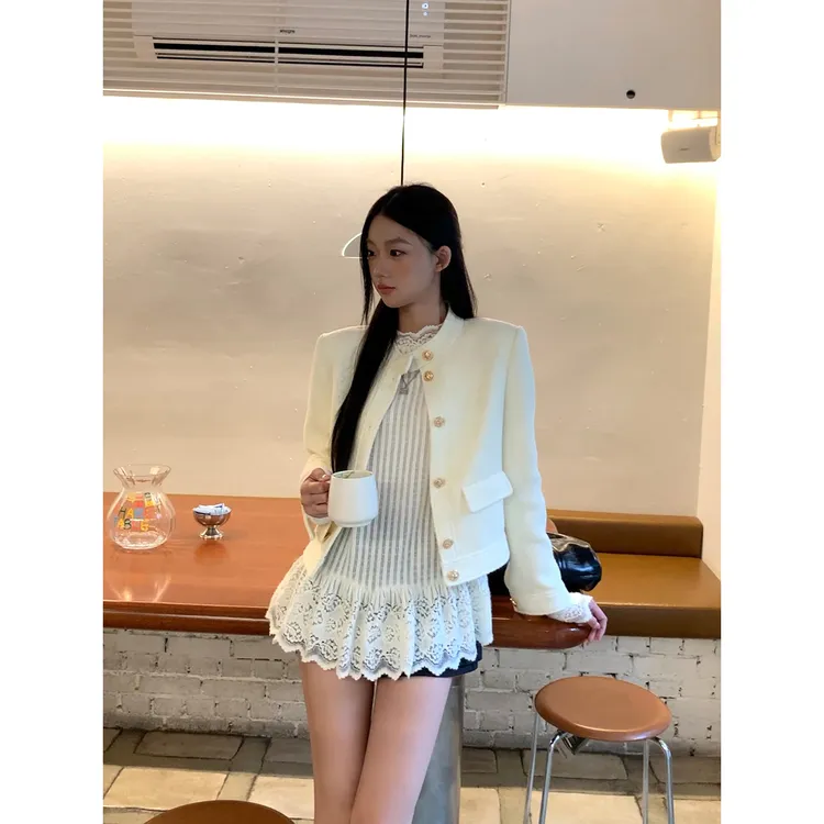 【南韩小香外套】秋季法式气质温柔小众设计BD短外套252A2627