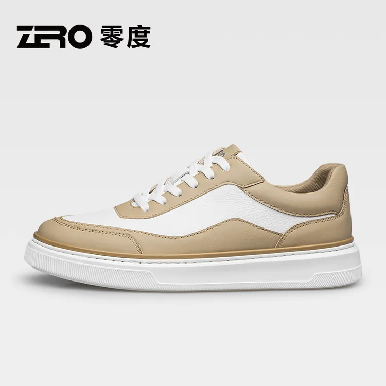ZRO零度男士时尚经典百搭休闲板鞋男士真皮低帮潮流潮鞋53635