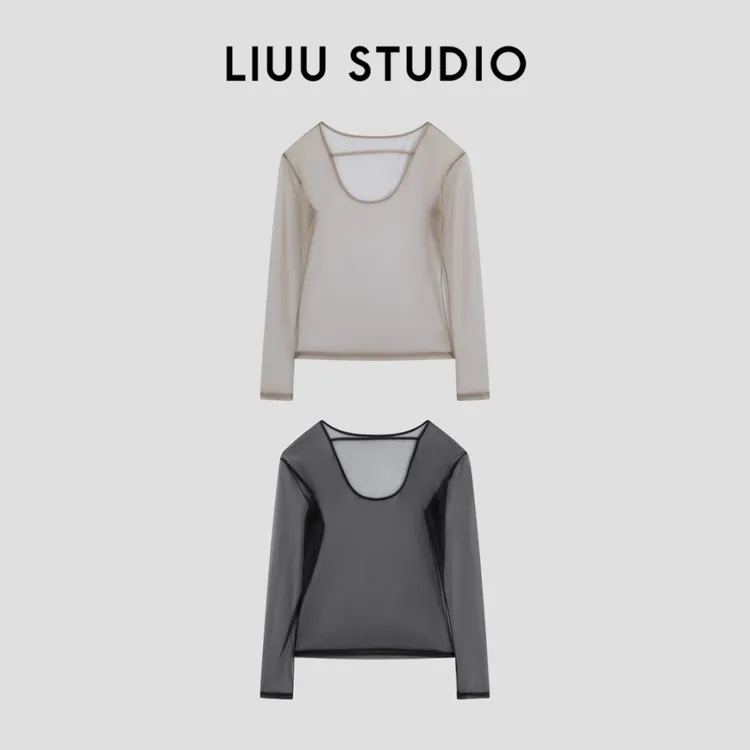 【LIUU】进口面料 朦胧雾感 超细纱上衣