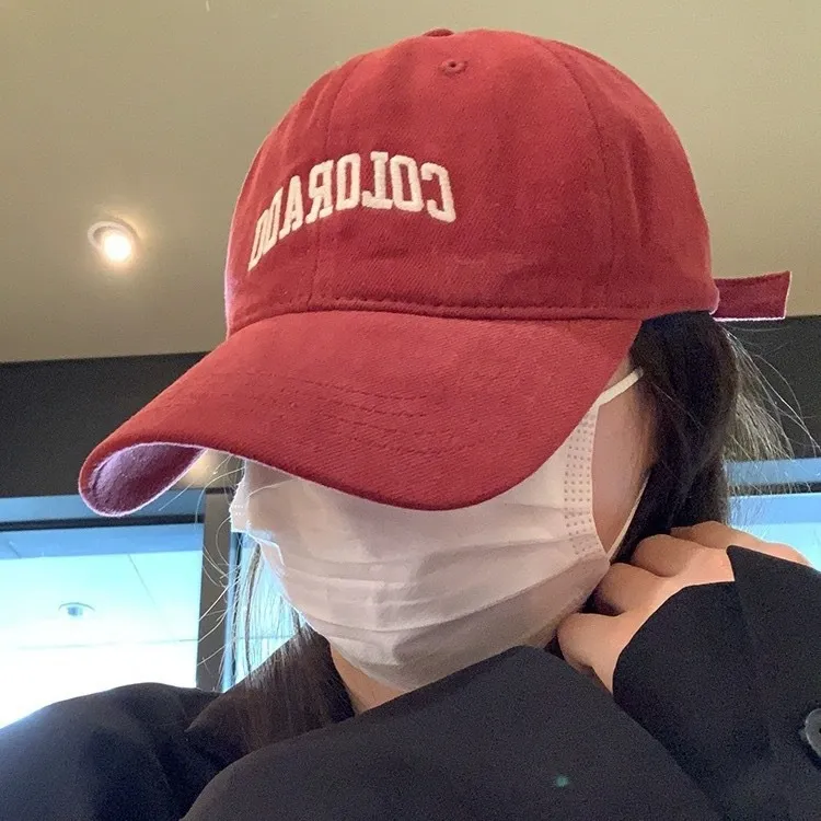 春夏季棒球帽简约col字母男女同款深顶鸭舌帽D1
