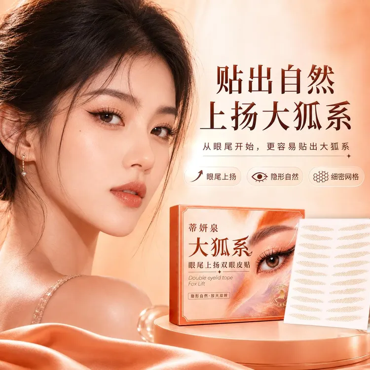 【新品上市】大狐系眼尾上扬双眼皮贴斜长狐系眼小内双眼型调整商品图