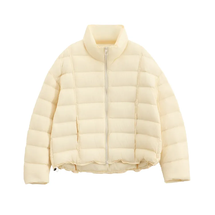 假一赔三新国标90%白鸭绒+可溯源芯片羽绒服女短款排骨款LXY8717
