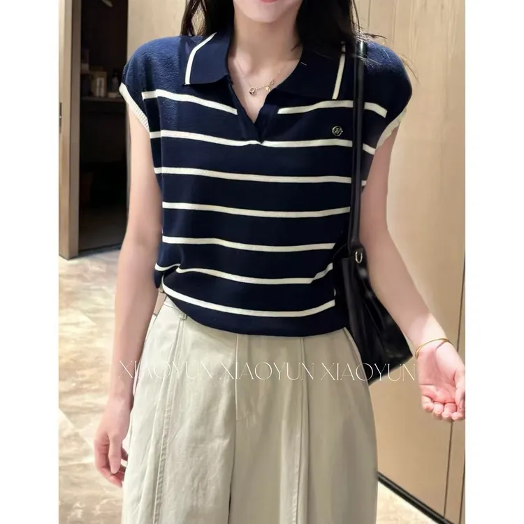 【海韵条纹】 小允姐姐2025新款时尚高级T恤