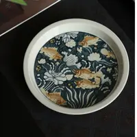 【立勤堂】青花釉里金青云志九鳜壶承