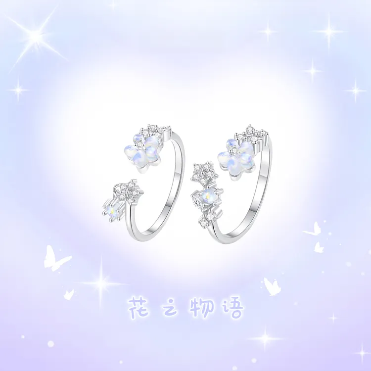 FARCOKO/法蔻 925银戒指 情侣对戒轻奢小众高级感生日礼物送女友
