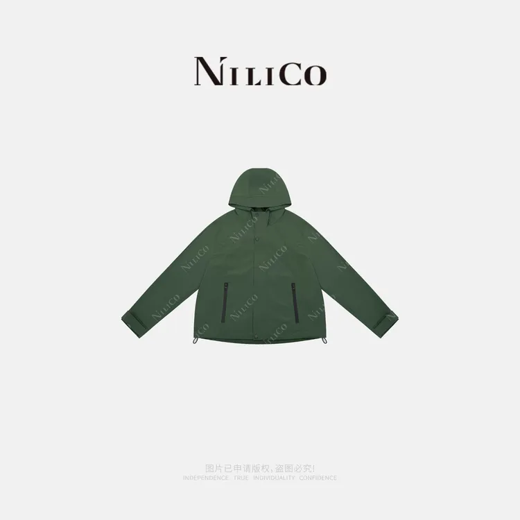 NILICO【翡翠战甲】新黑科技面料强骨感冲锋衣外套