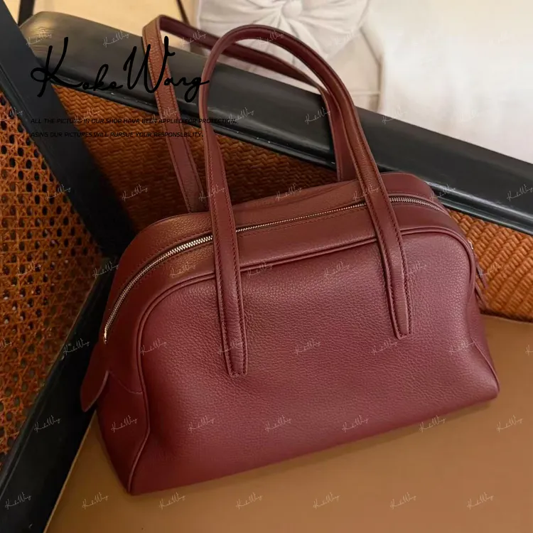 KOKO WANG秋冬新款摔纹牛皮高级感斜挎单肩包X0125J31S17