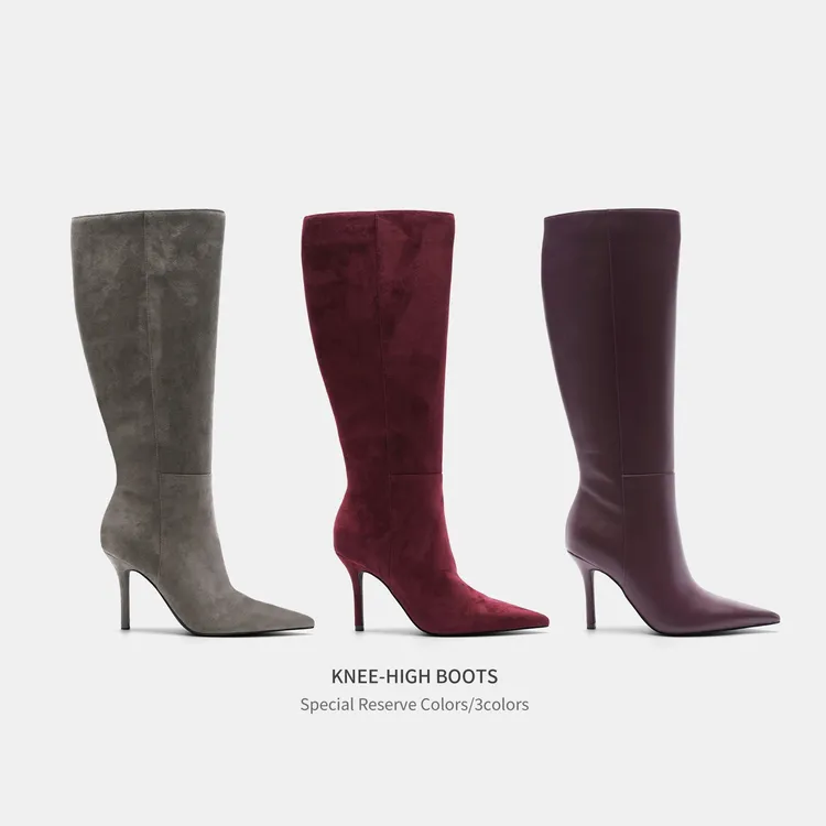 Cihi'KNEE-HIGH BOOTS' 长筒靴定制diy 线条颜色长筒高跟长靴系列