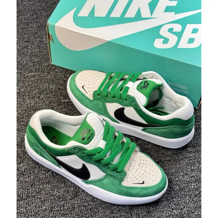 nike耐克男鞋SBFORCE58运动鞋绿色低帮复古滑板鞋休闲鞋官方正品