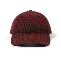 【LLE】复古日系格仔棒球帽9005