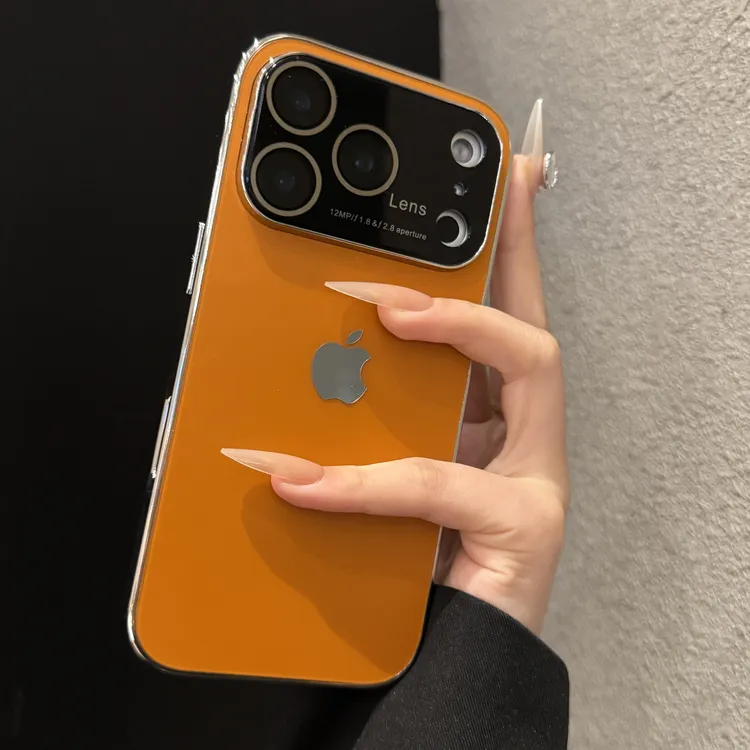 创意简约纯色适用苹果17promax手机壳小众iPhone16时尚15个性14女