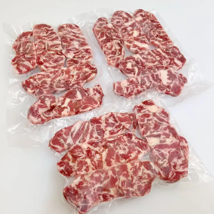 澳洲谷饲 安格斯肋条1kg 解冻会分开  