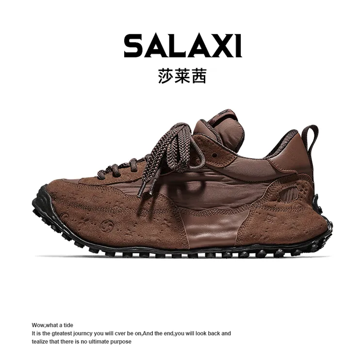 SALAXI/莎莱茜 2025冬季新品超软厚底美式保暖压花男女运动阿甘鞋